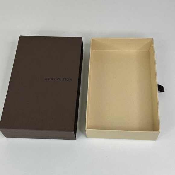 Louis Vuitton Brown Sliding Drawer Gift Box With Black Pull Tab 8.5"x5.5"x2" - Picture 8 of 12